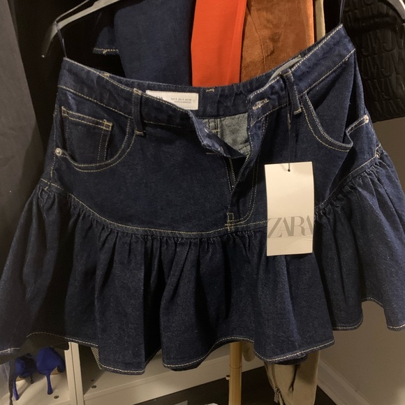 Denim Ruffle Skirt - Picture 6 of 6